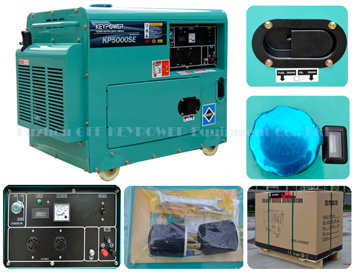 5000 w Portable Diesel Generator Set For Home Use
