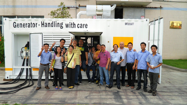 Sucessful factory acceptance test of 750 kVA containerized Cummins generator by telecom company staff in the Philippines -2.jpg