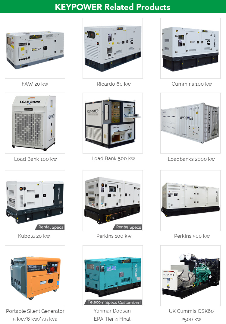 100 kVA Power Genset 水冷柴油发电机组配6BT5.9-G2发动机