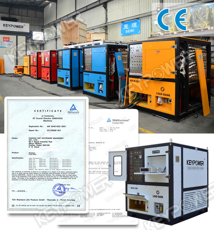 KEYPOWER Resistive 1000kw load bank for Generator Testing  Trailer rental